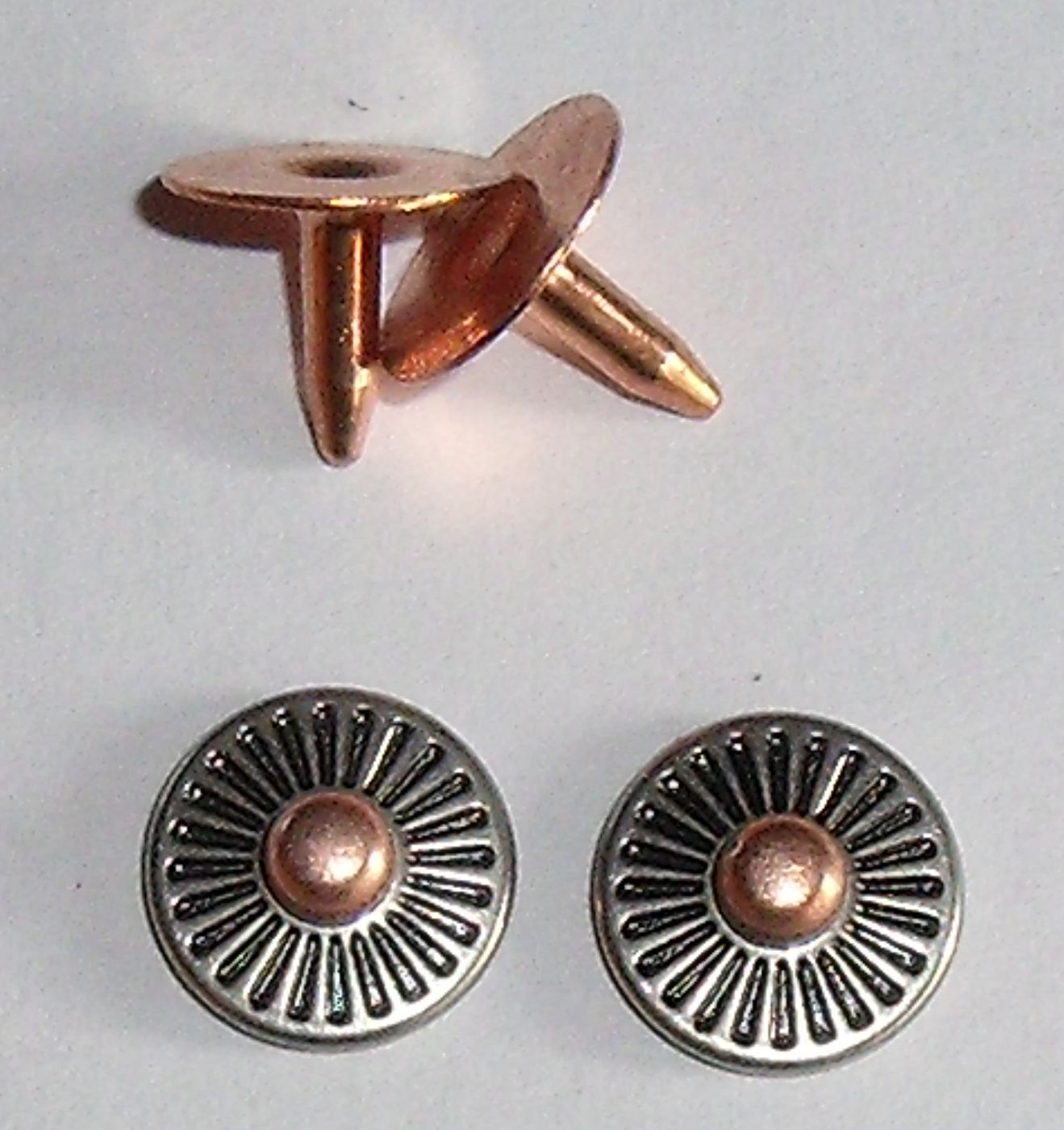 50 Rivet Jeans Decorative Studs Studs Jeans 10x8 grey copper